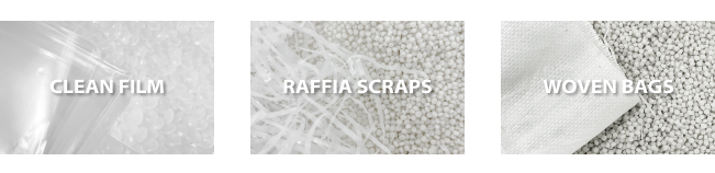 PP raffia, plastic film, stretch film, woven bag recycling solution