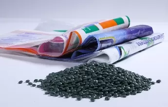 recycled pellets from laminated food packaging