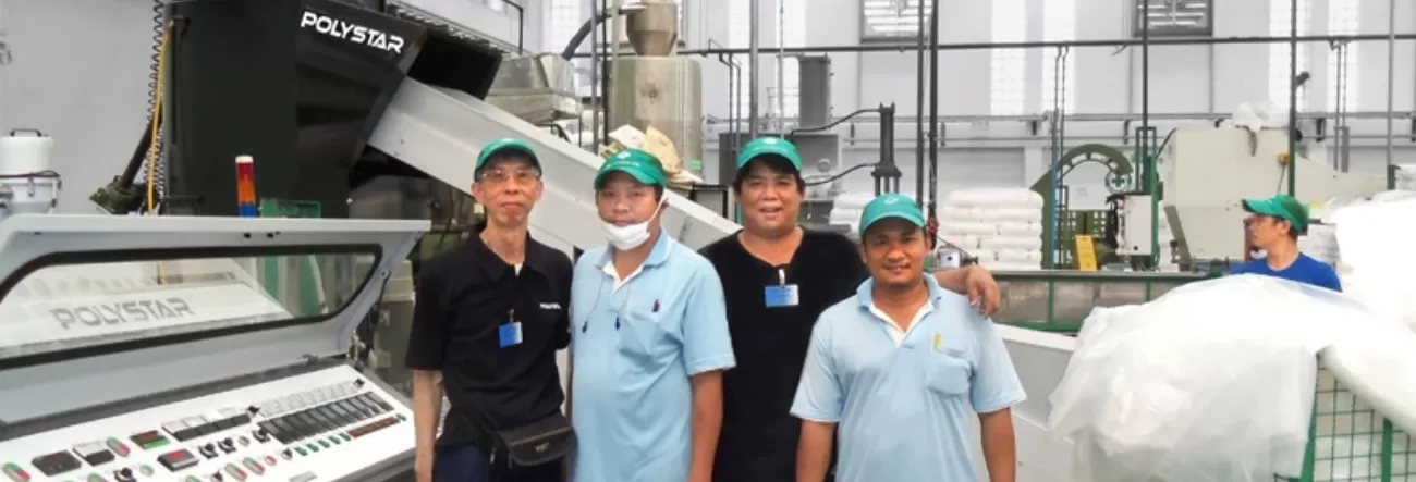 Thailand - 100% In-House Recycling, Minimal Property Change in Pellets