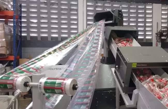 Printed film recycling machine running in Dominica